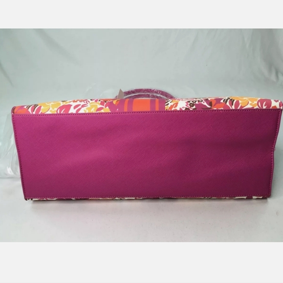 Trina Turk Majorelle Garden W/ Stripe Tote - Picture 6 of 8